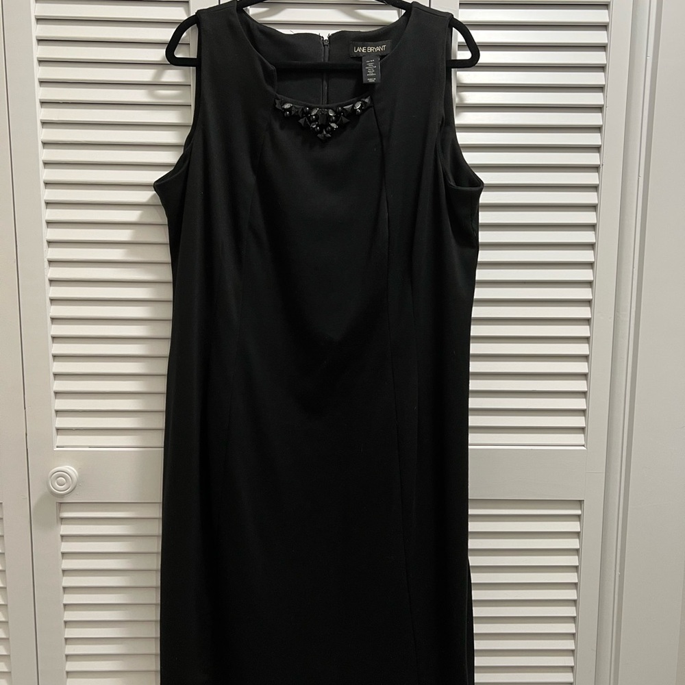 Lane Bryant Black short-sleeved dress